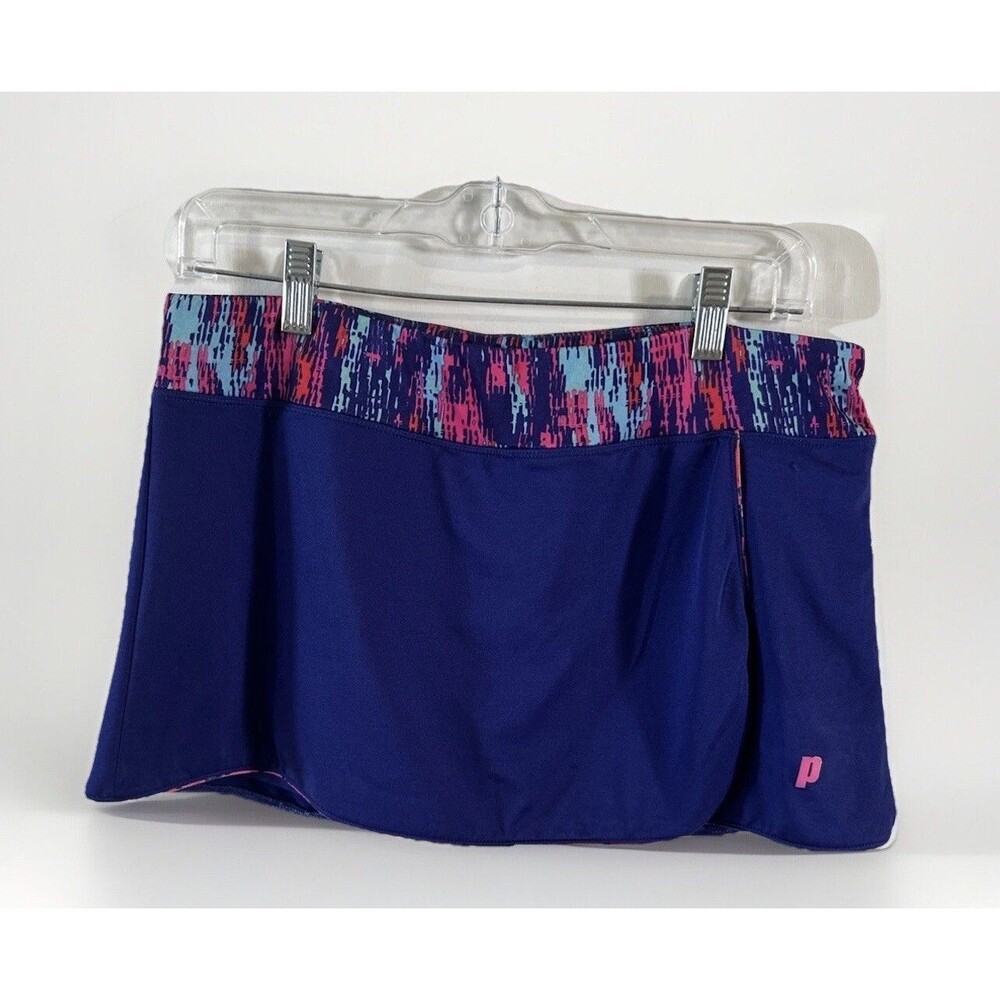 Prince Skort Womens XL Blue Pickleball Tennis Golf Mini Lined Active Sports